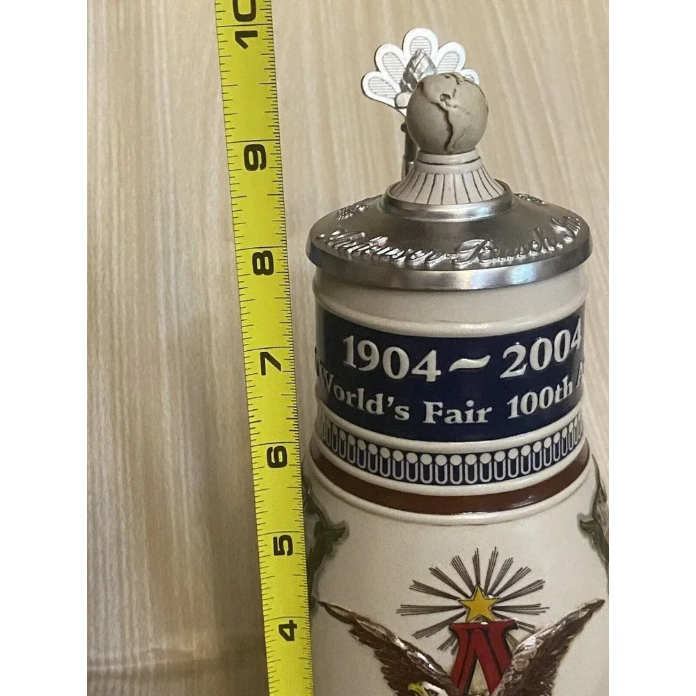 CB28 Anheuser Busch Stein 100th Anniversary St.‎ Louis World’s Fair w/COA 2004